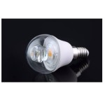 Bec led E14 COB 5 W de culoare alb